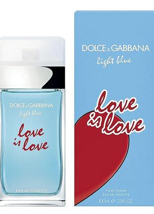 Dolce & gabbana light blue love is love pour femme ( оригінал! нові в слюді)2 фото