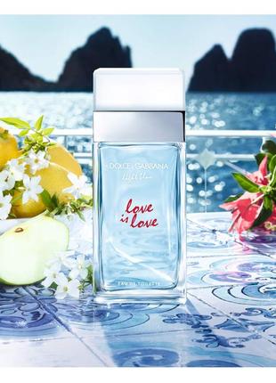 Dolce & gabbana light blue love is love pour femme ( оригінал! нові в слюді)3 фото