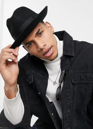 Шляпа федора мужская ковбой в стиле вестерн