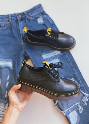 Стильні спортивні чорні туфлі на шнурівці 🔥