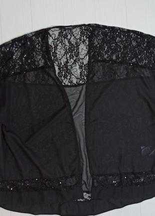Черная кркживная накидка,  esmara,  размеры m,l,4 фото