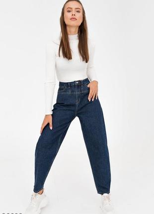 Трендовые джинсы slouchy с кокеткой1 фото