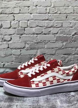 Vans old skool supreme кеді скули ванси