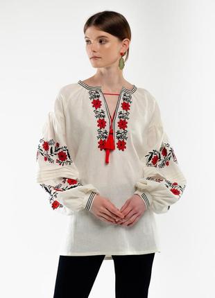 Вишиванка жіноча доля молочна