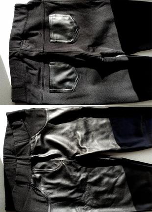 Леггинсы bas bleu ingrid 200 leggings с вставками из эко кожи5 фото