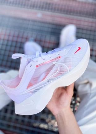 Nike vista lite white/red зручні жіночі білі кросівки віста жіночі білі легкі кросівки10 фото