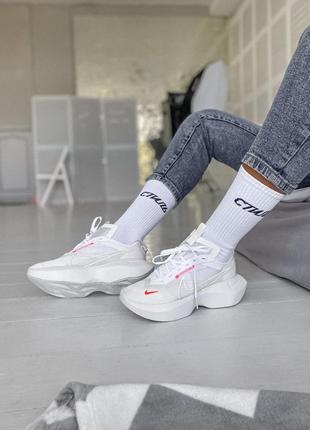 Nike vista lite white/red зручні жіночі білі кросівки віста жіночі білі легкі кросівки