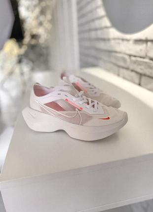 Nike vista lite white/red зручні жіночі білі кросівки віста жіночі білі легкі кросівки8 фото