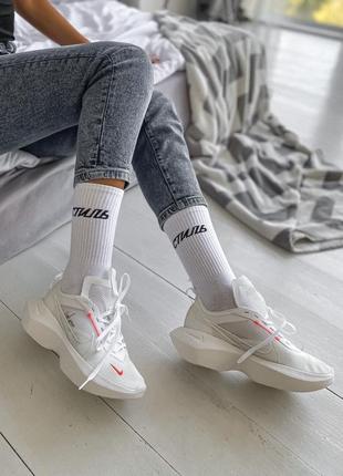 Nike vista lite white/red зручні жіночі білі кросівки віста жіночі білі легкі кросівки4 фото