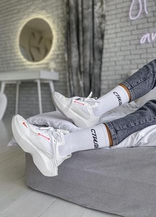 Nike vista lite white/red зручні жіночі білі кросівки віста жіночі білі легкі кросівки3 фото