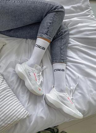 Nike vista lite white/red зручні жіночі білі кросівки віста жіночі білі легкі кросівки2 фото