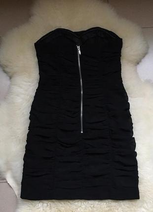 Облегающее шифоновое коктейльное платье h&m,s3 фото