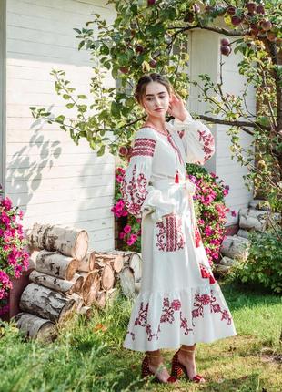 Сукня вишита "вишневий сад"2 фото