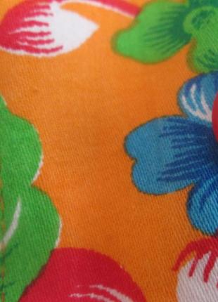 Яскравий красивий літній халат з бавовни5 фото