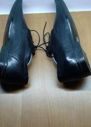 Классические мужские чёрные кожаные туфли дерби red tape бесплатная доставка6 фото