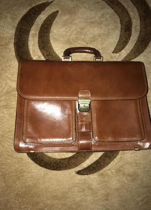Портфель кожаный vera pelle