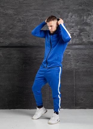 Топовый мужской спортивный костюм asos синий на молнии весенний асос пума найк3 фото