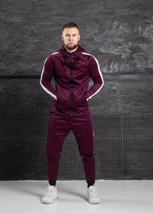 Стильний чоловічий спортивний костюм asos чорний з лампасами капюшоном асос