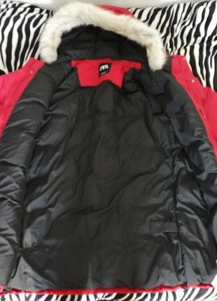 Якісна парку zara з натуральним пухом 8