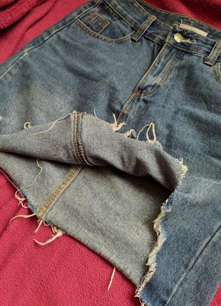 Трендовая юбка джинс р.m-l6 фото