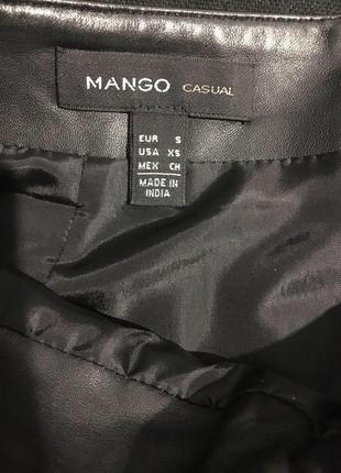 Кожаная юбка mango zara5 фото