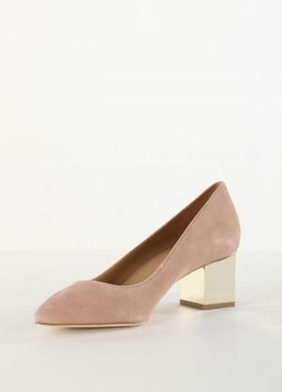 Туфли лодочки michael michael kors suede point-toe pumps оригинал4 фото