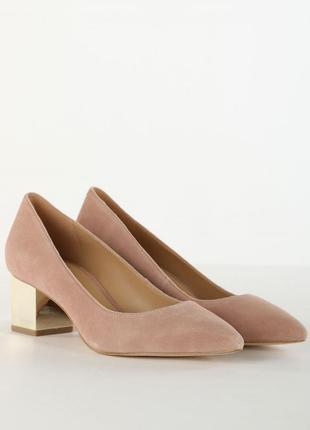 Туфли лодочки michael michael kors suede point-toe pumps оригинал2 фото