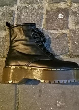 Классные кожаные ботинки на платформе jadon4 фото