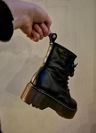 Классные кожаные ботинки на платформе jadon3 фото