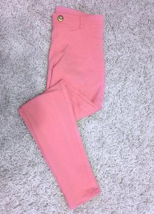 Розовые мягкие штаны 152-158р
