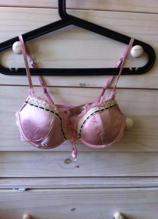 Шелковый розовый бюстик 75с от elle macpferson1 фото