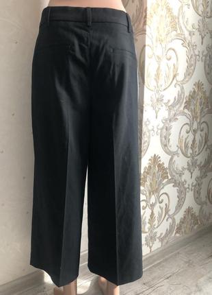Next кюлоты классика классические черные укороченные брюки трендовые стильные модные2 фото