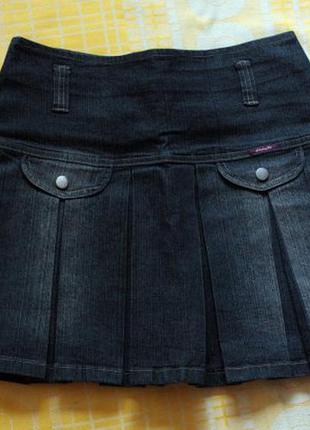 Джинсовая юбка клеш3 фото