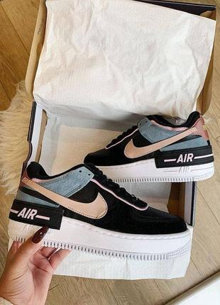 Nike air force 1black metallic red bronze🆕шикарні кросівки🆕купити накладений платіж