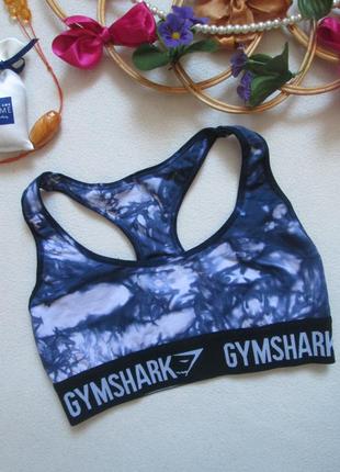 Суперовый брендовый спортивный топ в мраморный принт gymshark1 фото