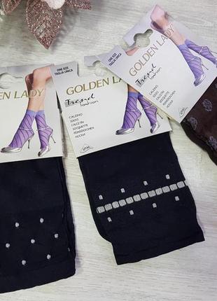 Капронові узорчастые шкарпетки від golden rose1 фото