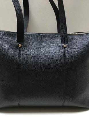 Кожаная сумка дорожная ручная кладь aigner shoulder bag m black2 фото