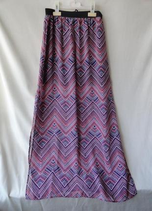Длинная пляжная юбка в бохо стиле