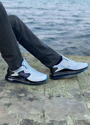 Nike air max 720 black/white/blue🆕 шикарні кросівки найк🆕 купити накладений платіж