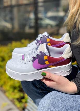 Nike air force 1 sage low lx dark orchid5 фото