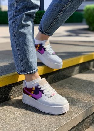 Nike air force 1 sage low lx dark orchid1 фото