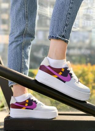 Nike air force 1 sage low lx dark orchid2 фото