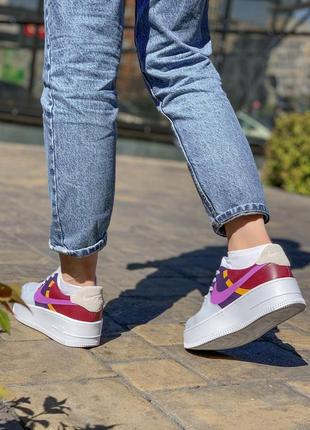 Nike air force 1 sage low lx dark orchid6 фото