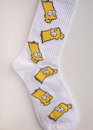 The simpsons, оригінальні і яскраві шкарпетки унісекс з бартом сімпсоном!