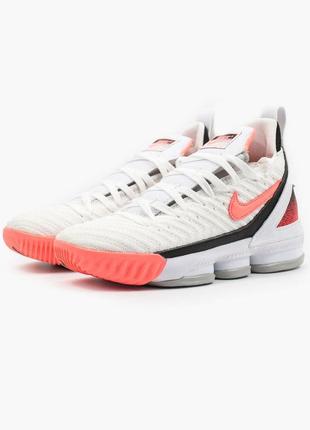 Nike lebron 16 "white pinck" 🆕 шикарные кроссовки найк🆕 купить наложенный платёж7 фото
