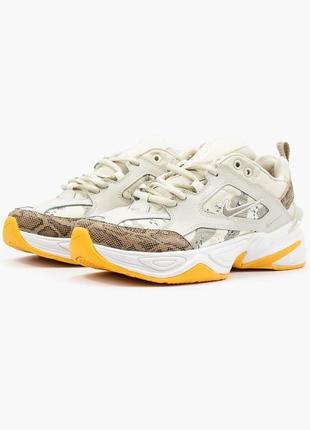 Nike m2k tekno beige yellow🆕 шикарные кроссовки найк🆕 купить наложенный платёж4 фото