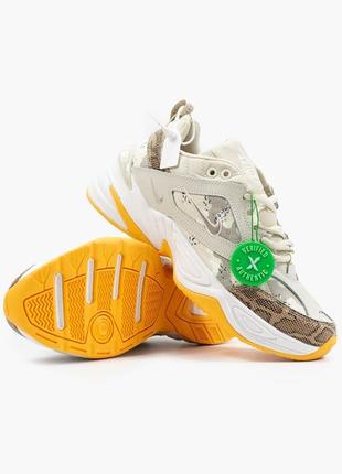 Nike m2k tekno beige yellow🆕 шикарные кроссовки найк🆕 купить наложенный платёж3 фото