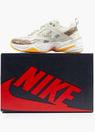 Nike m2k tekno beige yellow🆕 шикарные кроссовки найк🆕 купить наложенный платёж9 фото