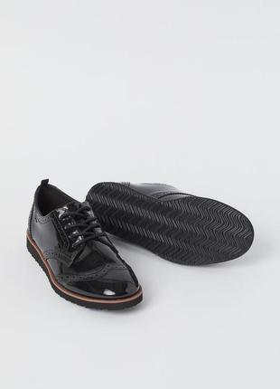 Супер стильные нарядные практичные ботинки броги туфли для мальчика h&m (сша)