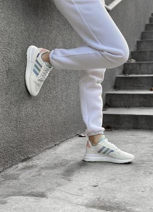 Жіночі кросівки adidas zx 500 rm consortium (білі, кольорові)10 фото